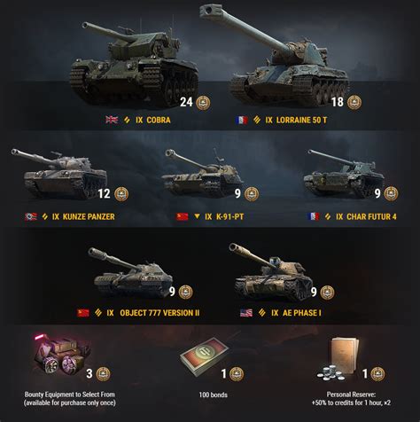 It features two brand-new pieces of Bounty Equipment, two new <b>Battle</b> <b>Pass</b> Core Vehicles, stunning 3D styles, and more. . World of tanks battle pass season 11